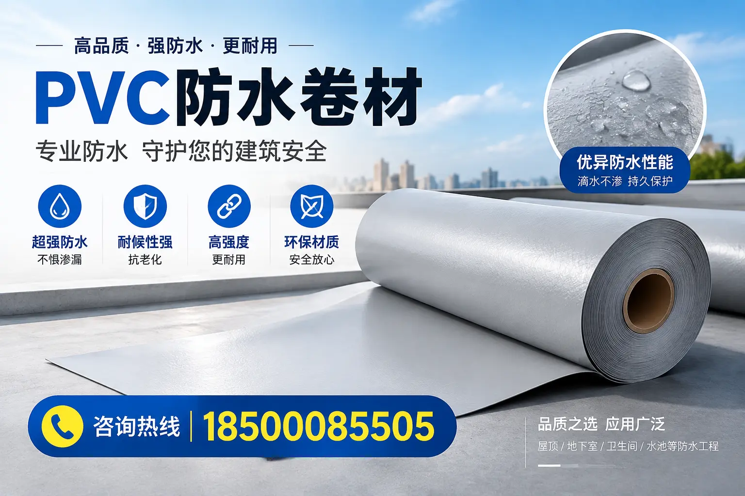 新乡地区pvc防水卷材的市场现状与发展趋势